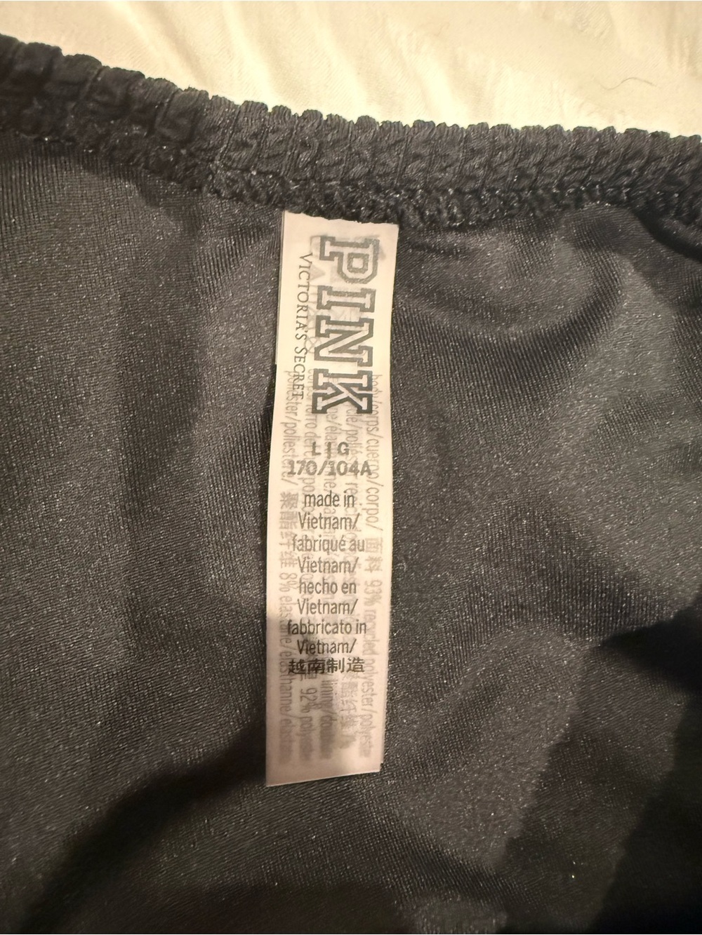 Victoria’s Secret Pink Crinkle One-Shoulder Swimsuit - Picture 5 of 5